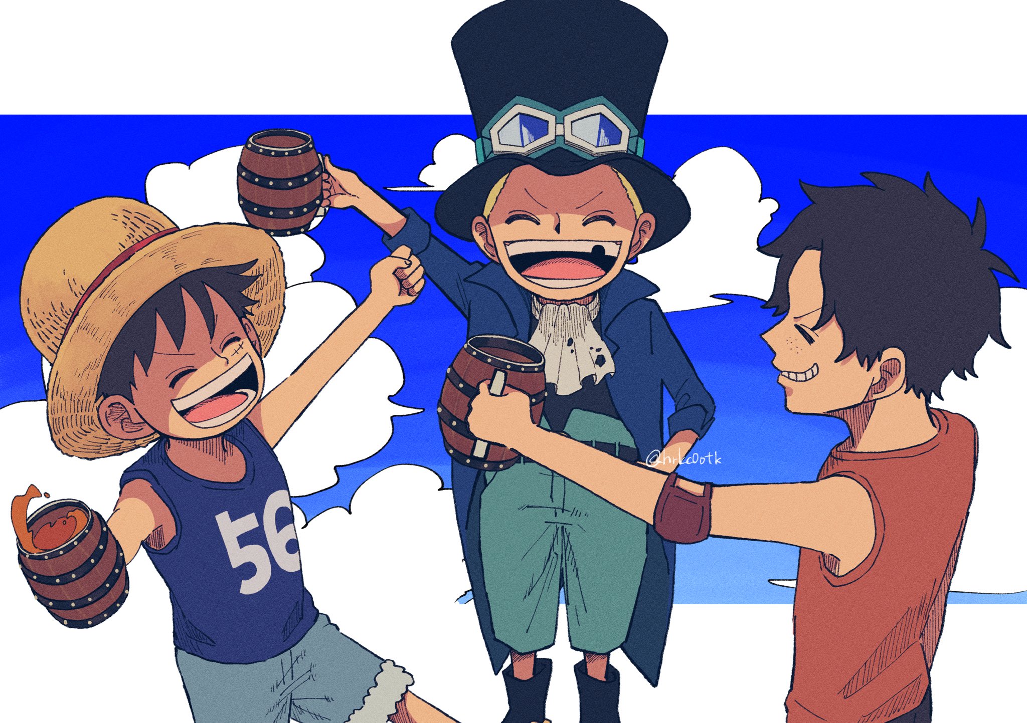 Wallpaper Monkey D. Luffy, Sabo (One Piece), Portgas D. Ace, One Piece ...