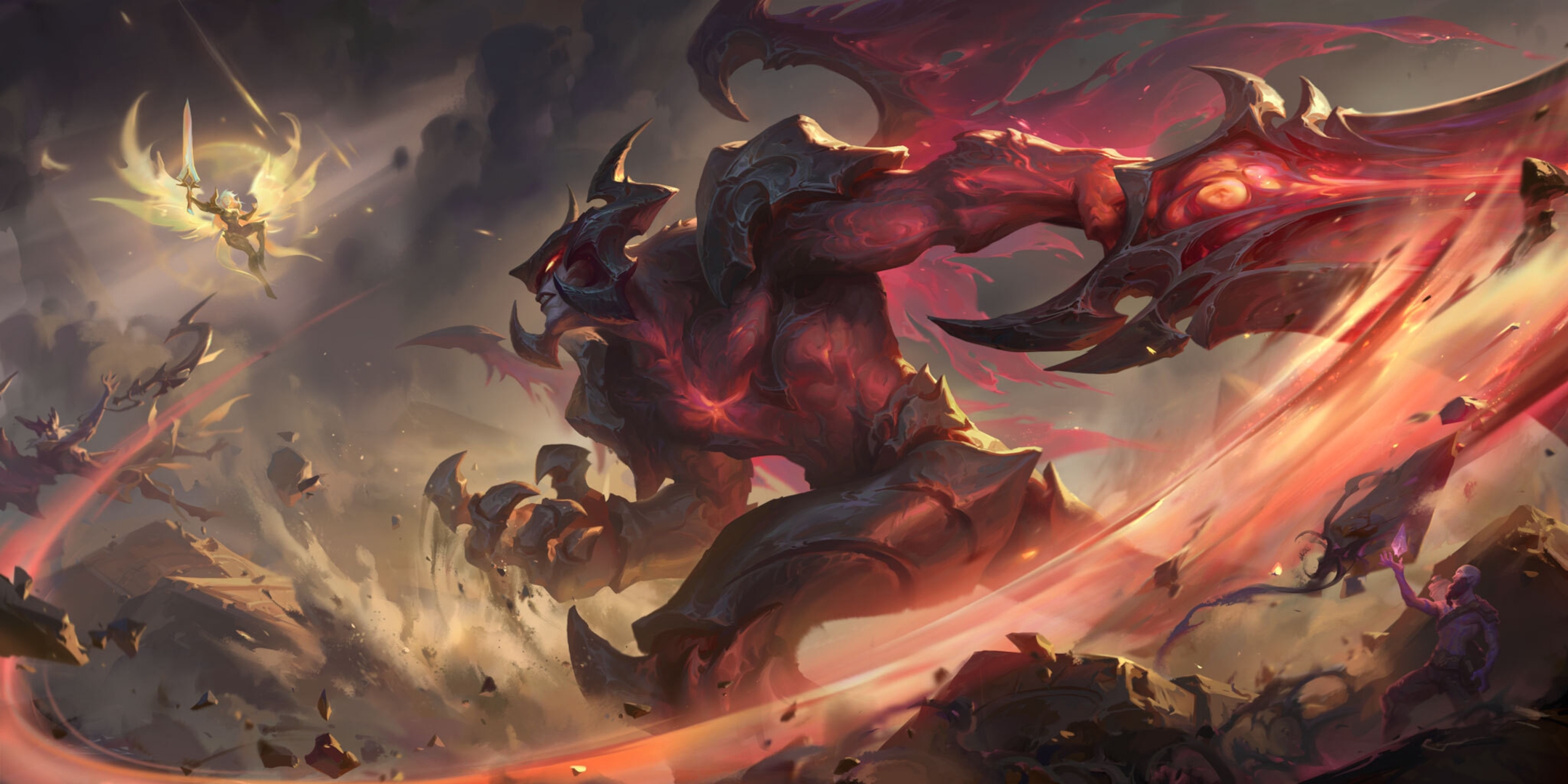 Wallpaper Aatrox (League Of Legends), Aatrox The Darkin Blade, Blade